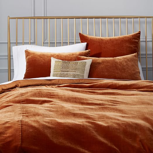 Luxe Velvet Duvet Cover + Shams west elm