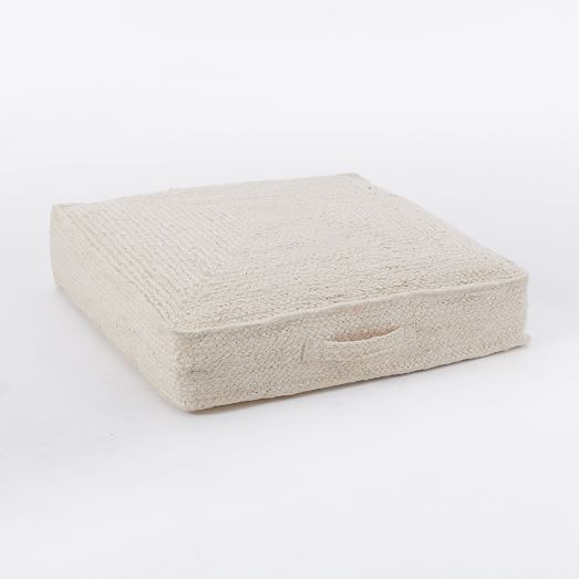 Braided Jute Floor Cushion west elm