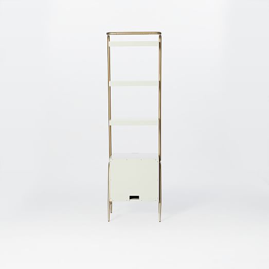 Audrey Narrow Storage Bookcase west elm