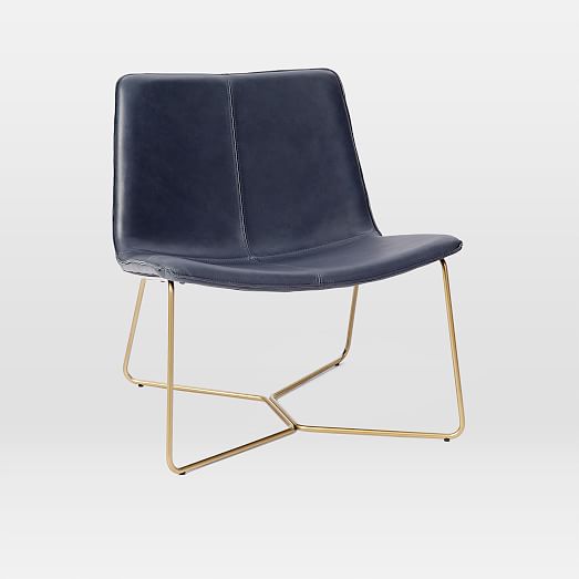 Slope Leather Lounge Chair west elm