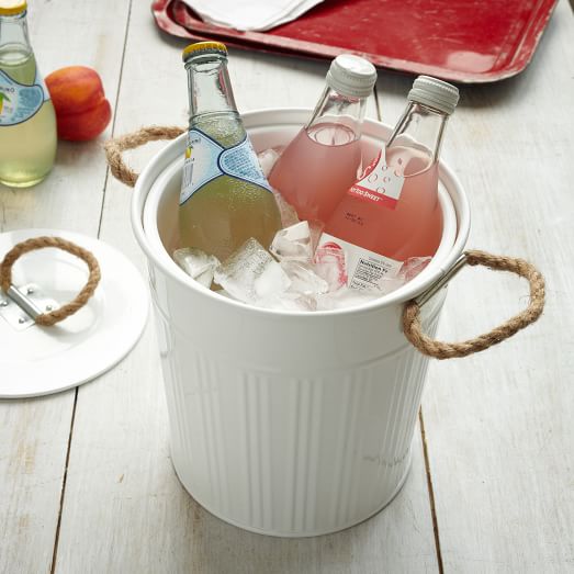 Outdoor Metal Ice Bucket west elm