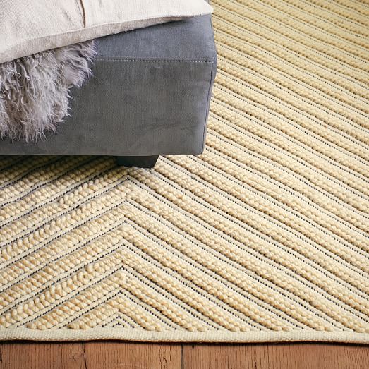 Chevron Knot Rug Ivory west elm