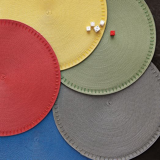 Beaded Round Placemats west elm