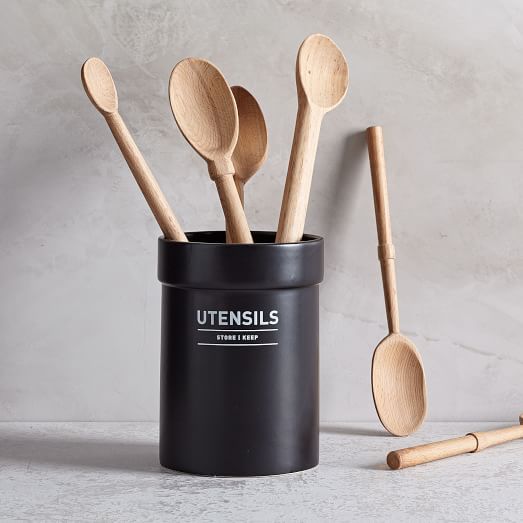 Utility Utensil Holder Black west elm