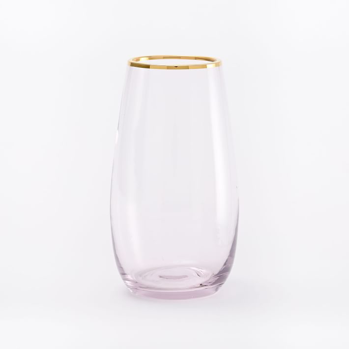 Gold-rimmed Water Glasses by West Elm