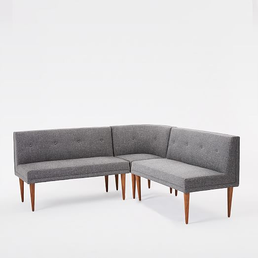 MidCentury 3Piece Banquette Large west elm