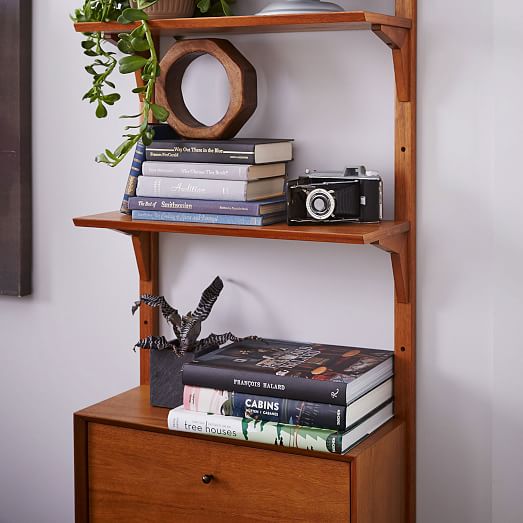 MidCentury Wall Shelving + Set west elm