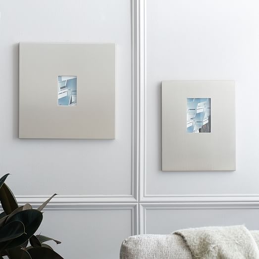 Graphic Gallery Frames Brushed Nickel west elm