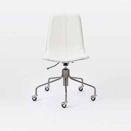 Slope Leather Swivel Office Chair west elm