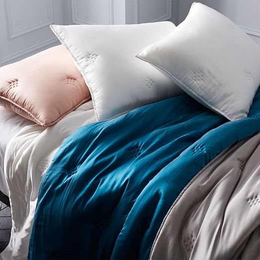 Washed Silk Quilt + Shams west elm