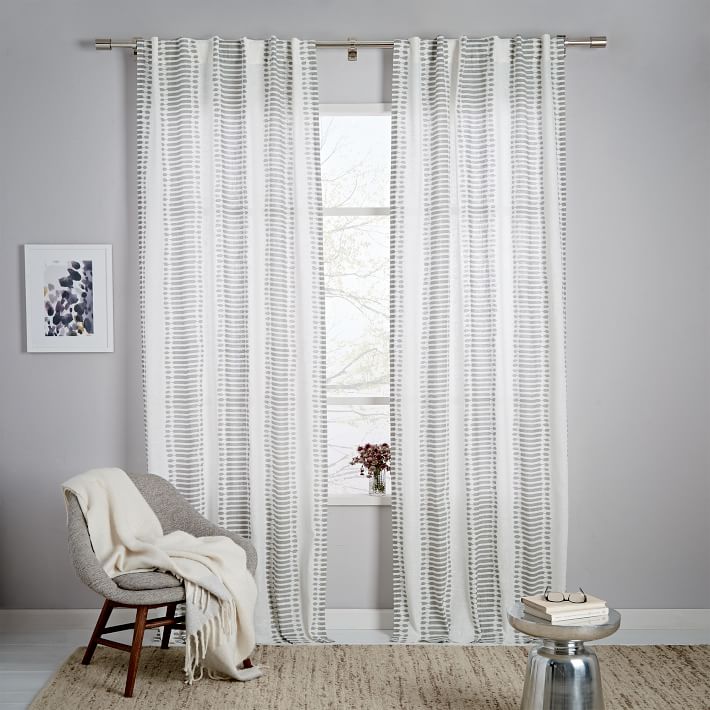 Semi Sheer Linen Ds Open Weave, Open Weave Curtains