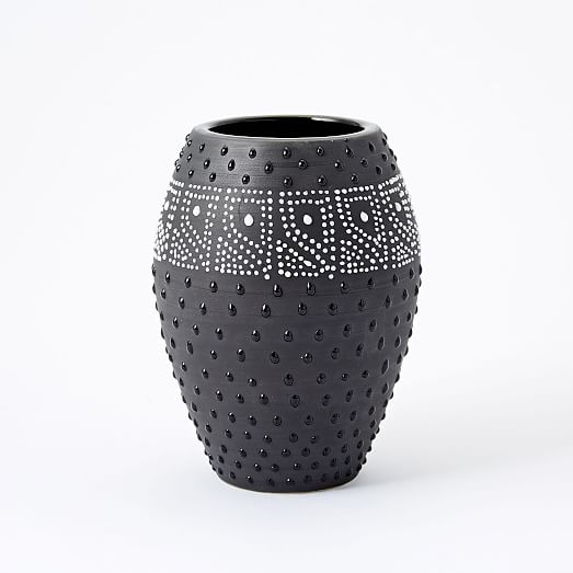 Black + White Dot Vases west elm