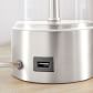 Acrylic Column Table Lamp + USB - Polished Nickel | west elm