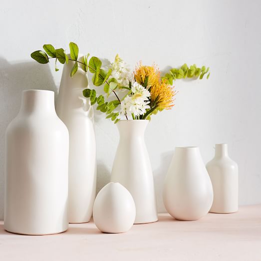 Pure White Ceramic Vases west elm