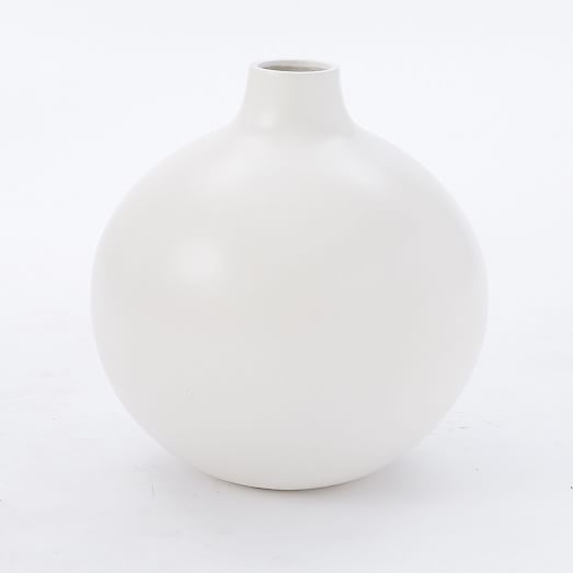 Oversized Pure White Ceramic Vases west elm