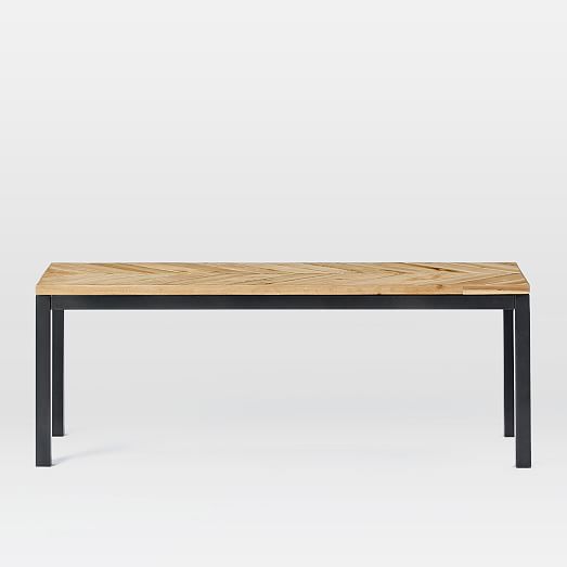 Box Frame Dining Chevron Bench west elm