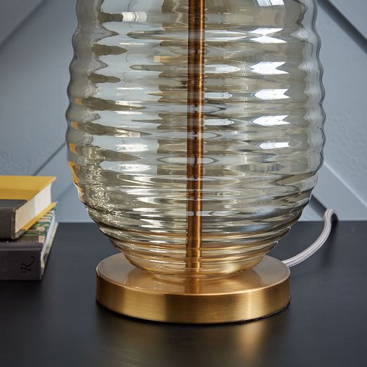Ripple Glass Table Lamp west elm