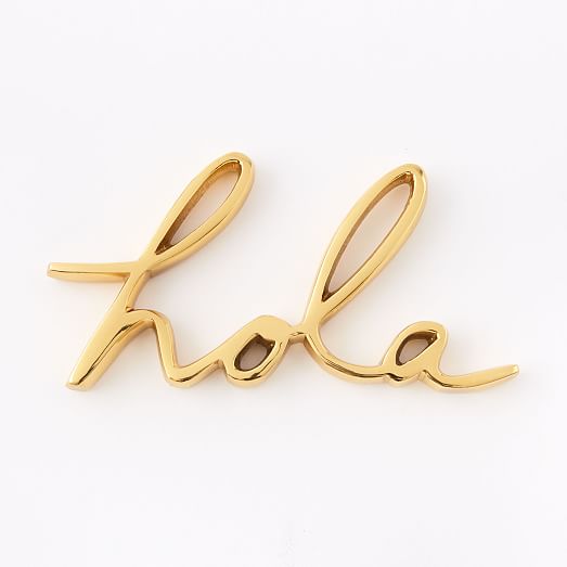 Brass Word Object Hola west elm