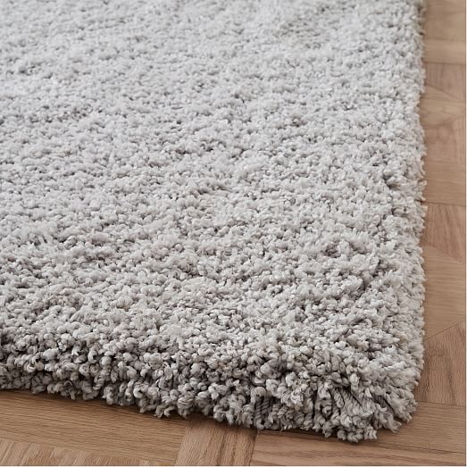 Cozy Plush Rug Frost Gray west elm