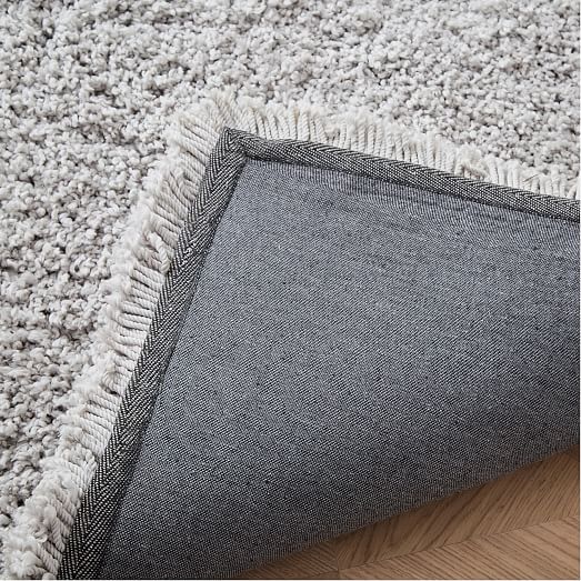 Cozy Plush Rug Frost Gray west elm