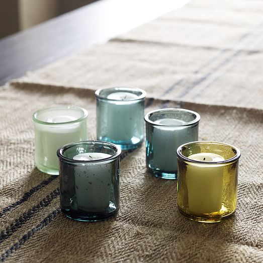Recycled Glass Candle Holders | west elm