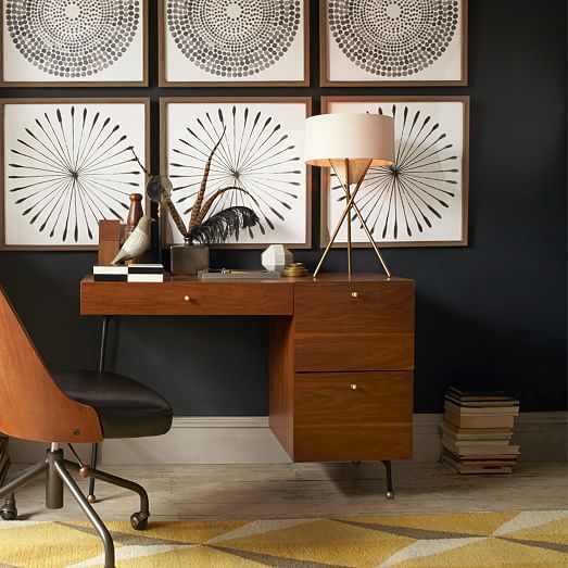 MidCentury Tripod Table Lamp Antique Brass west elm