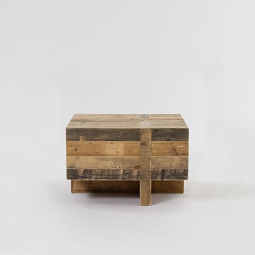 Emmerson® Reclaimed Wood Block Side Table west elm