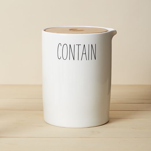 Labeled Kitchen Storage Canisters west elm