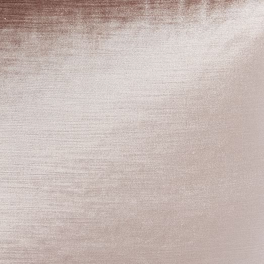 Cotton Luster Velvet Pillow Cover Dusty Blush west elm