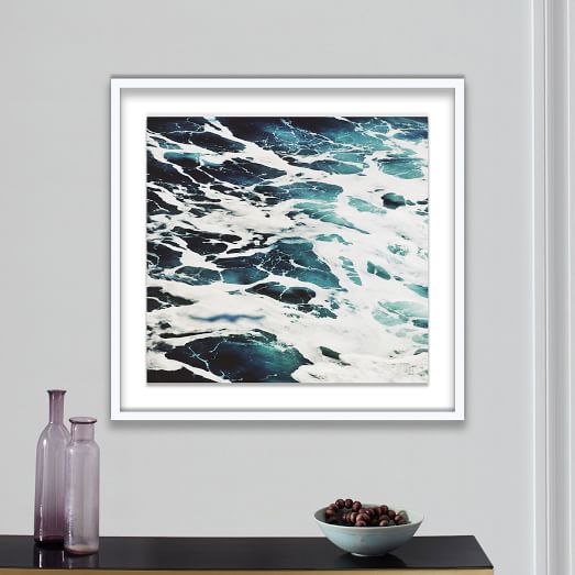 Framed Print Stormy Sea west elm