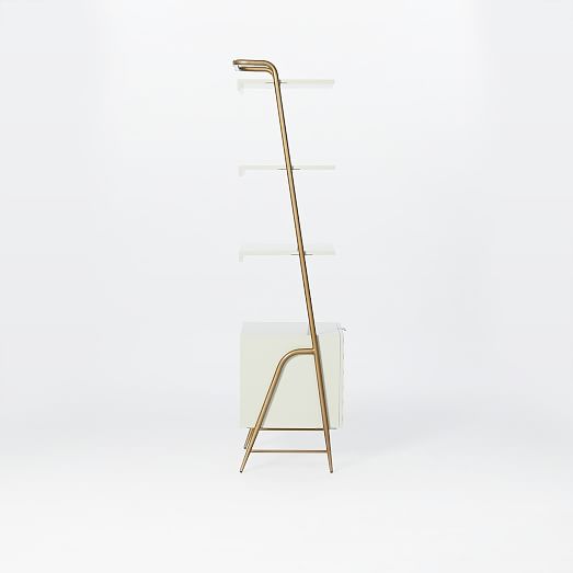 Audrey Narrow Storage Bookcase west elm