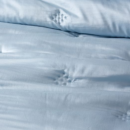 Washed Silk Quilt + Shams west elm