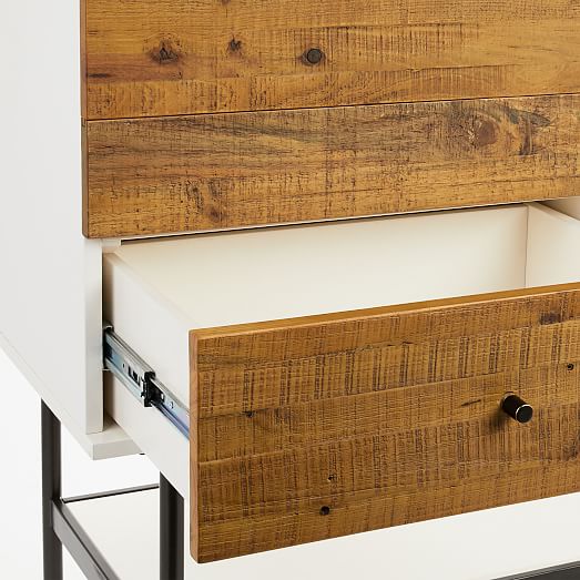 Reclaimed Wood + Lacquer Tall Media (42") west elm