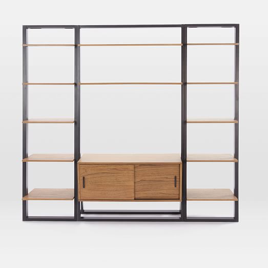 Ladder Shelf Media Console + Shelves Set Wide west elm