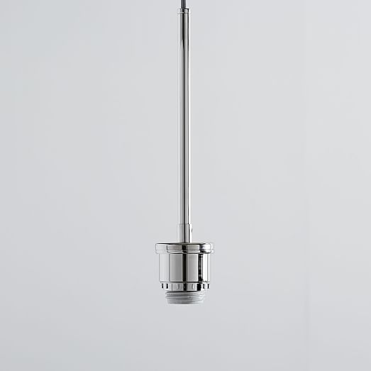 Sculptural Glass Pebble Pendant Small (Clear) west elm