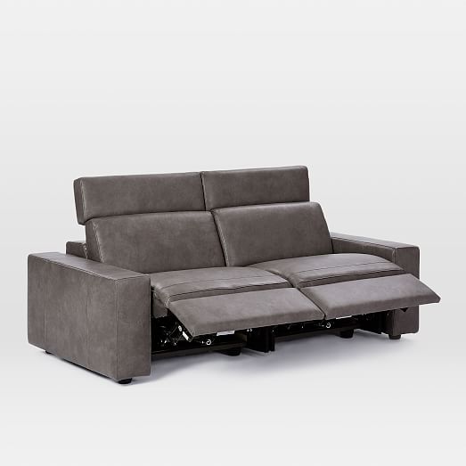 Enzo Leather Reclining Sofa (76") west elm