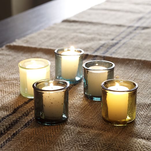Recycled Glass Candle Holders west elm