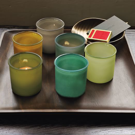 Recycled Glass Candle Holders west elm
