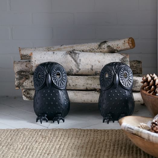 Owl Fireplace Andirons west elm
