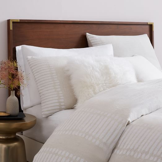 Malone Campaign Headboard   Walnut | west elm