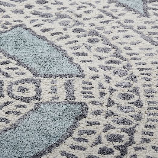 Dynasty Rug Dusty Blue west elm