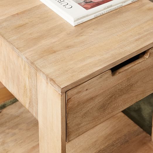 Pure Storage Side Table Whitewash west elm