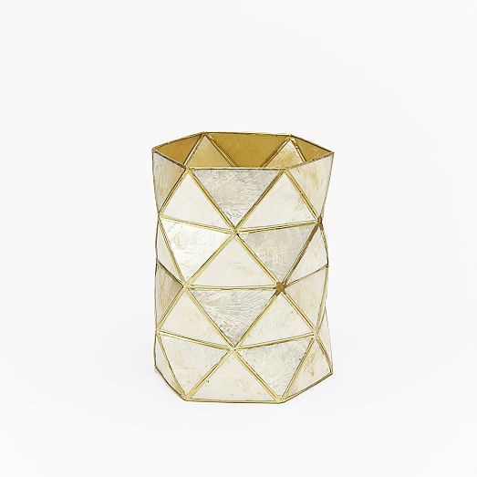 Capiz Hurricanes + Vases west elm