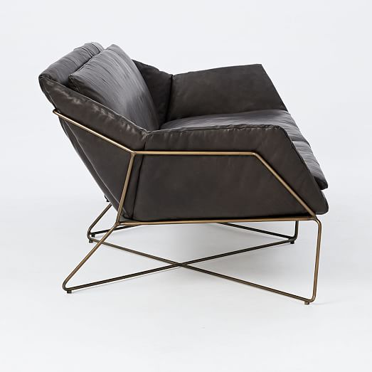 Origami Leather Sofa (83") | west elm