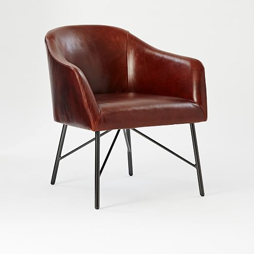 Leather Bucket Chair west elm