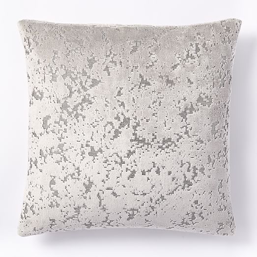 Jacquard Velvet Distressed Pillow Covers west elm