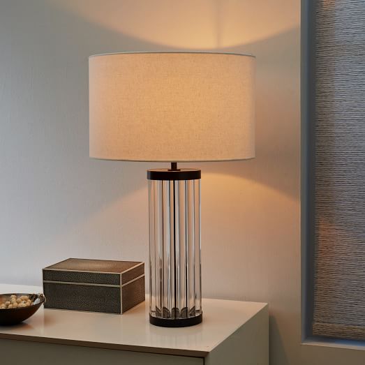 Acrylic Rod Table Lamp Round west elm