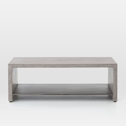 Industrial Concrete Coffee Table west elm