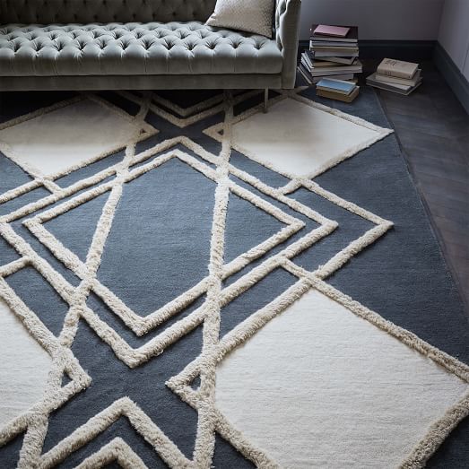 Deco Diamond Wool Rug west elm