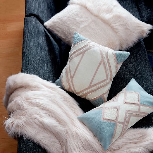 Faux Fur High Low Throw west elm